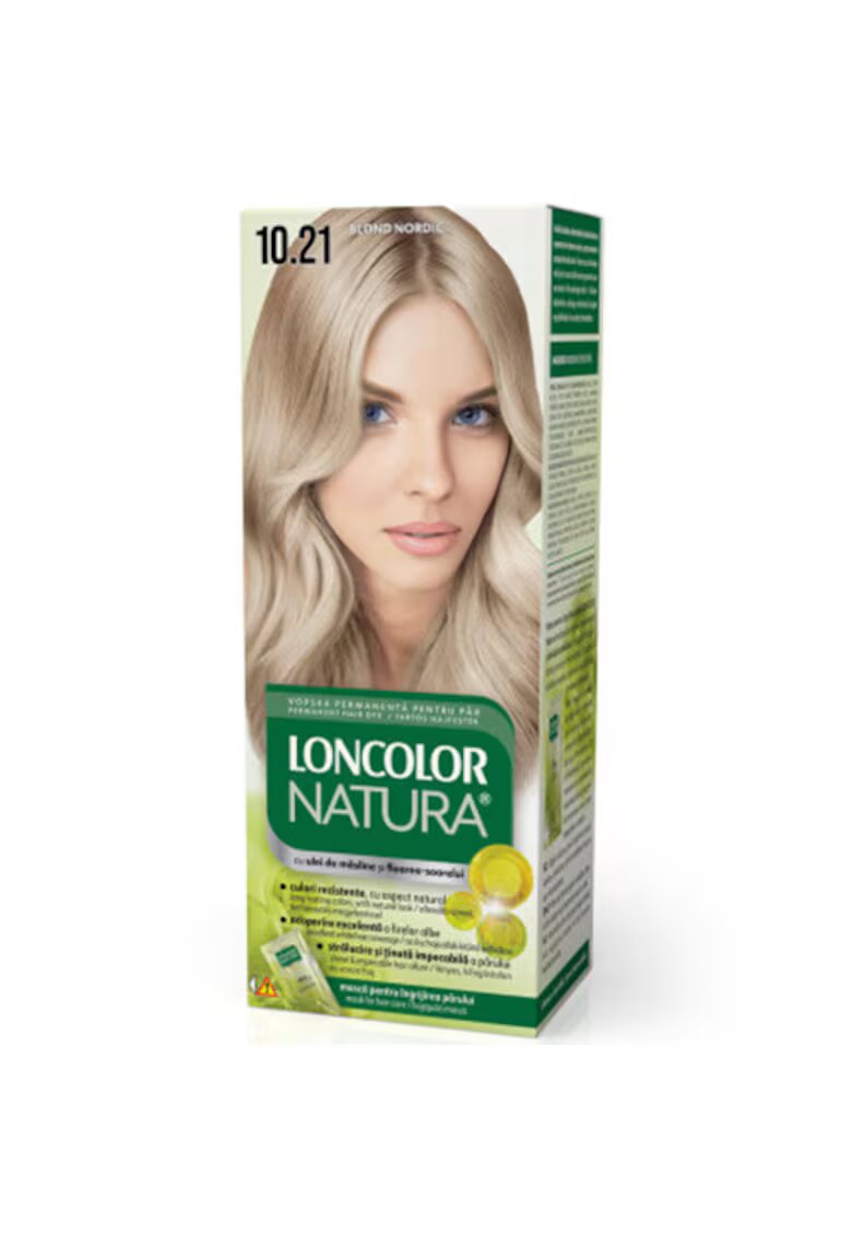 Loncolor Vopsea de par permanenta Natura - 100 ml - 10.21