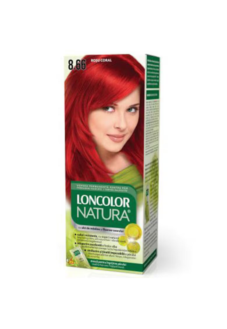Loncolor Vopsea de par permanenta Natura - 100 ml - 8.66