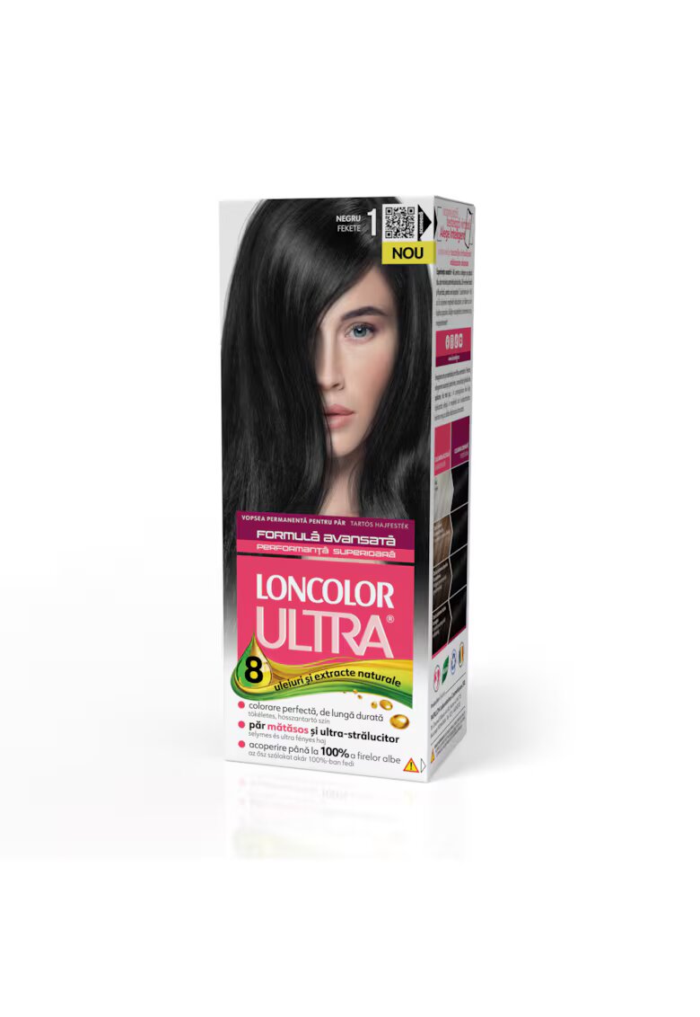 Loncolor Vopsea de par permanenta Ultra - 100 ml - 1