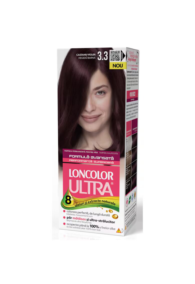 Loncolor Vopsea de par permanenta Ultra - 100 ml - 3.3