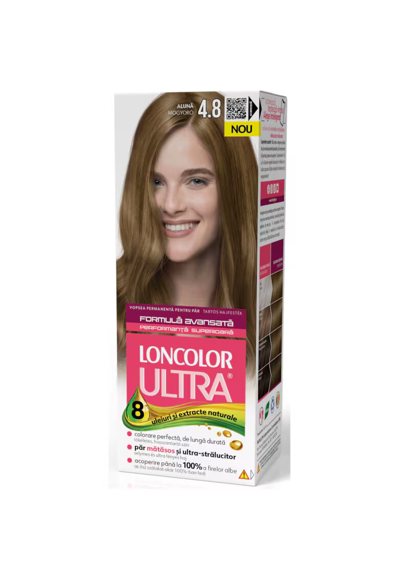 Loncolor Vopsea de par permanenta Ultra - 100 ml - 4.8