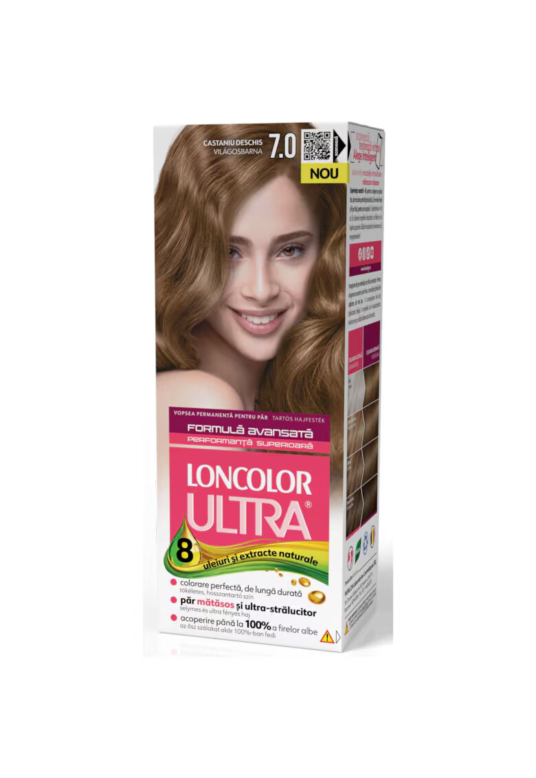 Loncolor Vopsea de par permanenta Ultra - 100 ml - 7.0
