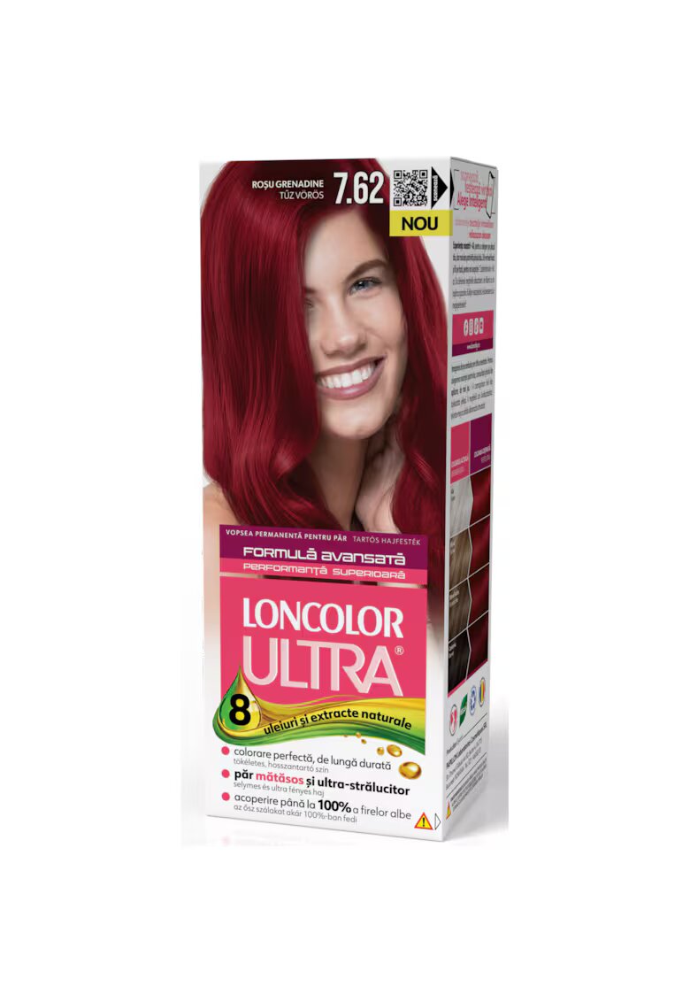 Loncolor Vopsea de par permanenta Ultra - 100 ml - 7.62