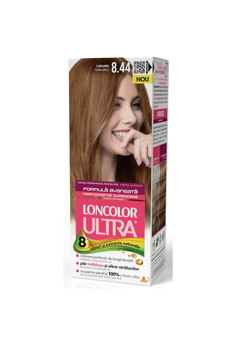 Loncolor Vopsea de par permanenta Ultra - 100 ml - 8.44