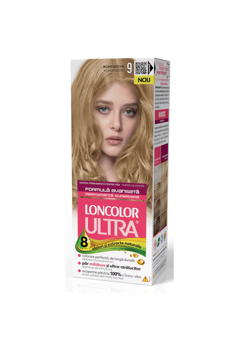 Loncolor Vopsea de par permanenta Ultra - 100 ml - 9