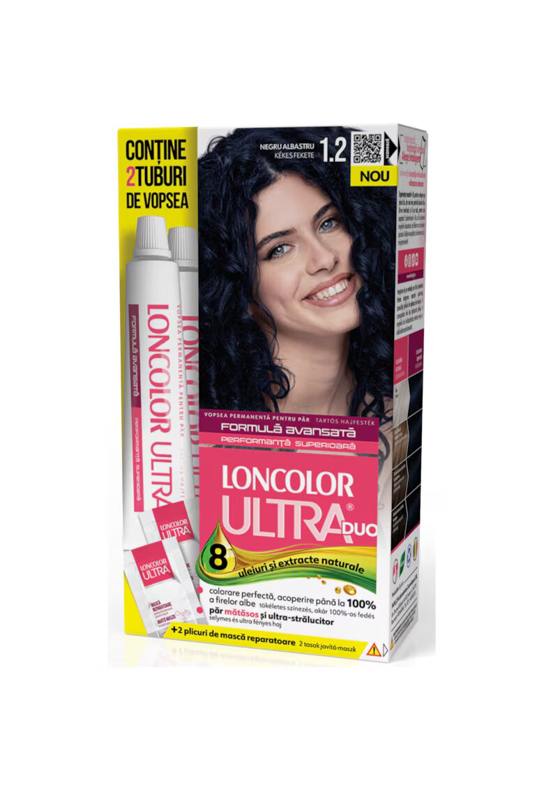 Loncolor Vopsea de par permanenta Ultra Max - 200 ml - 1.2