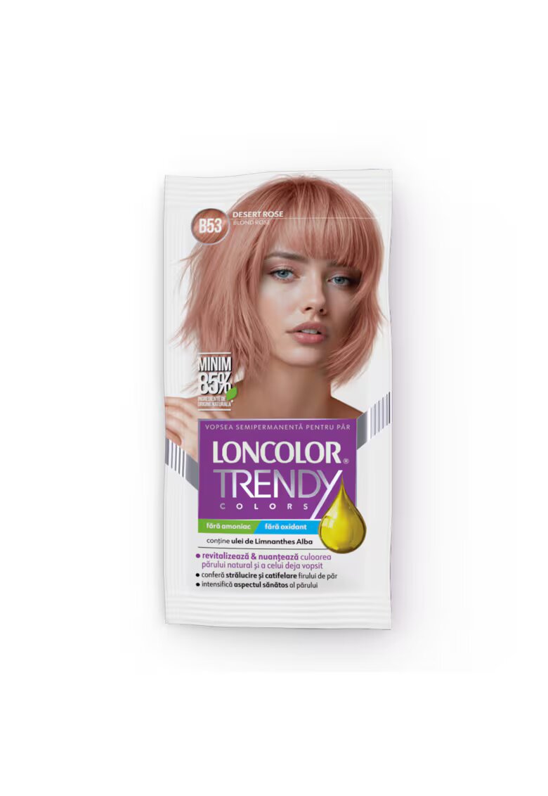 Loncolor Vopsea de par semi-permanenta fara amoniac B53 blond cromat - 50ml