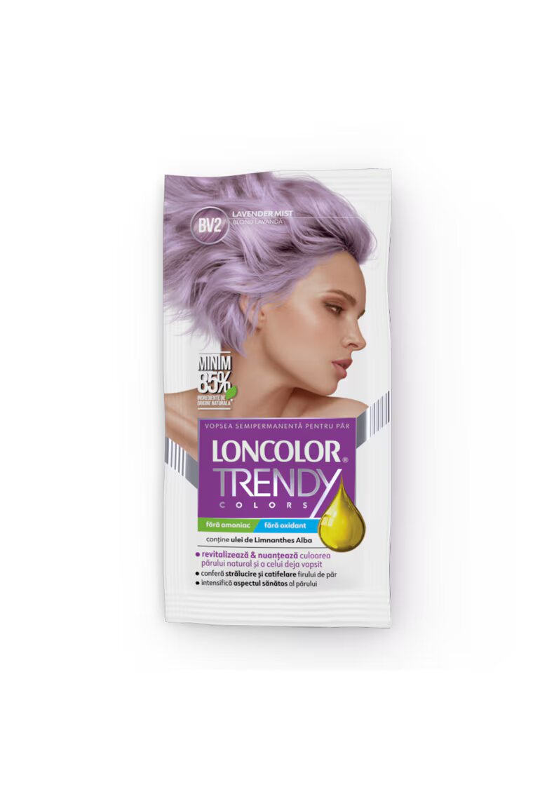 Loncolor Vopsea de par semi-permanenta fara amoniac BV2 blond lavanda - 50ml