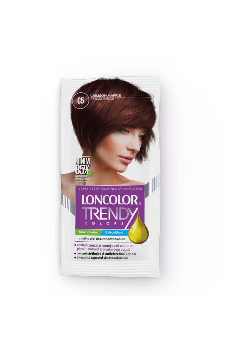Loncolor Vopsea de par semi-permanenta fara amoniac Trendy Colors - 50 ml - C5