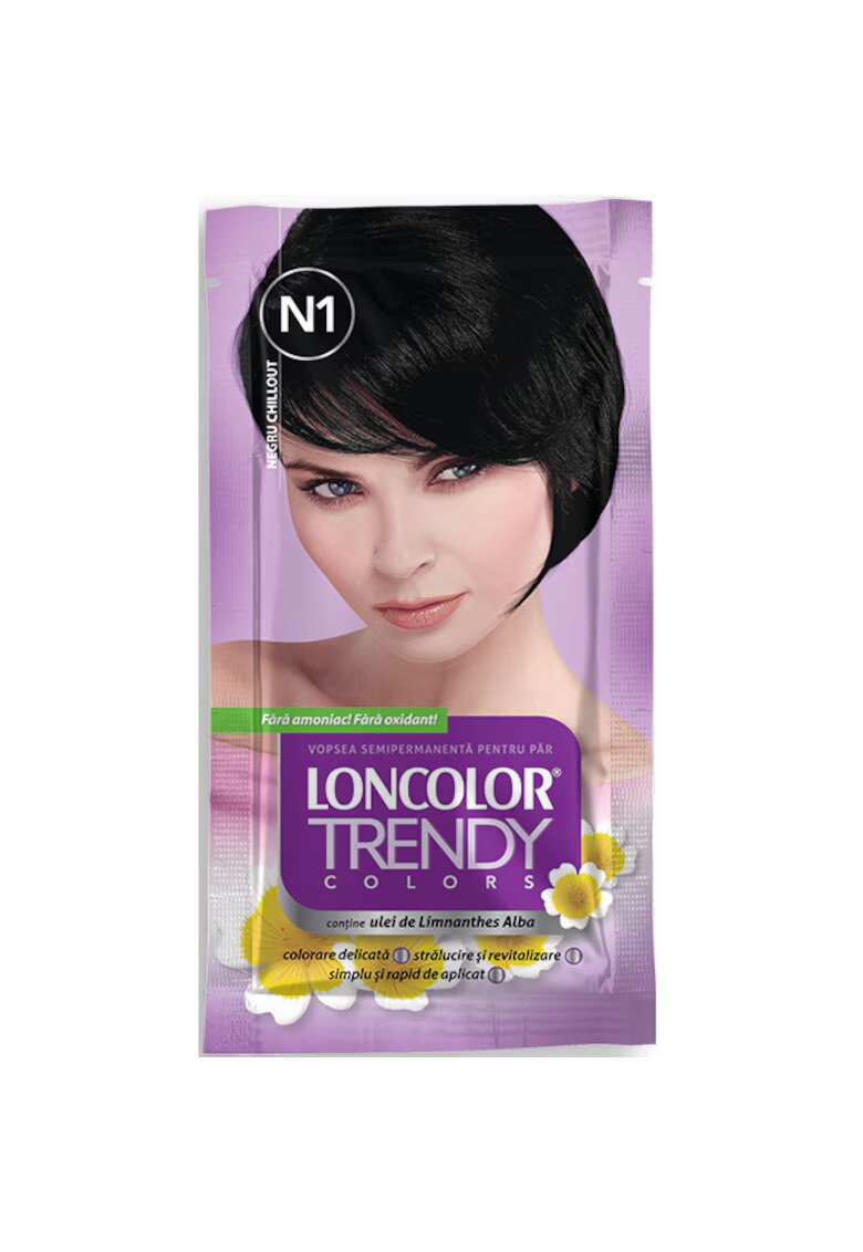 Loncolor Vopsea de par semi-permanenta fara amoniac Trendy Colors - 50 ml - N1