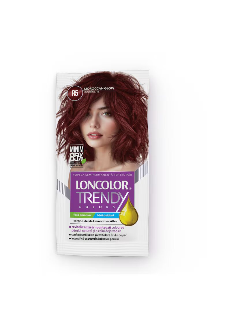 Loncolor Vopsea de par semi-permanenta fara amoniac Trendy Colors - 50 ml - R5