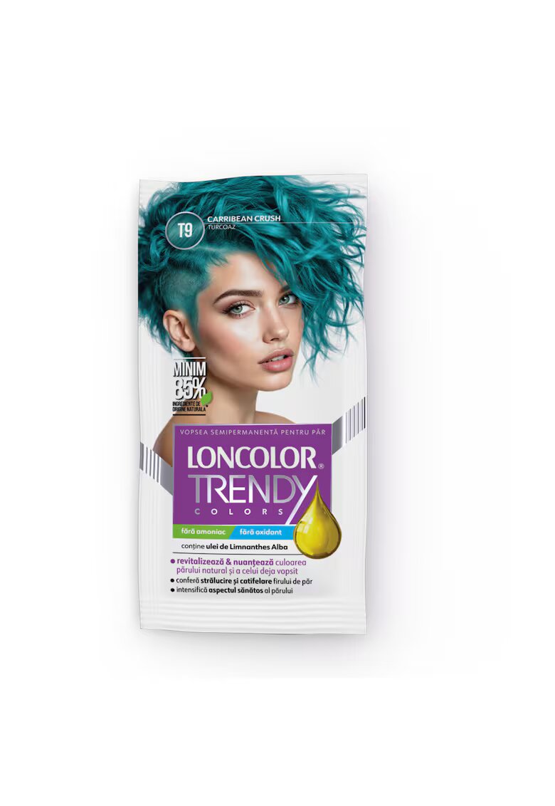 Loncolor Vopsea de par semi-permanenta fara amoniac Trendy Colors - 50 ml - T9