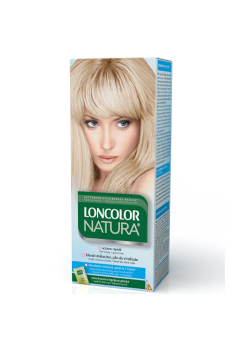 Loncolor Vopsea permanenta pentru par - cu amoniac - NATURA Set pentru decolorarea parului