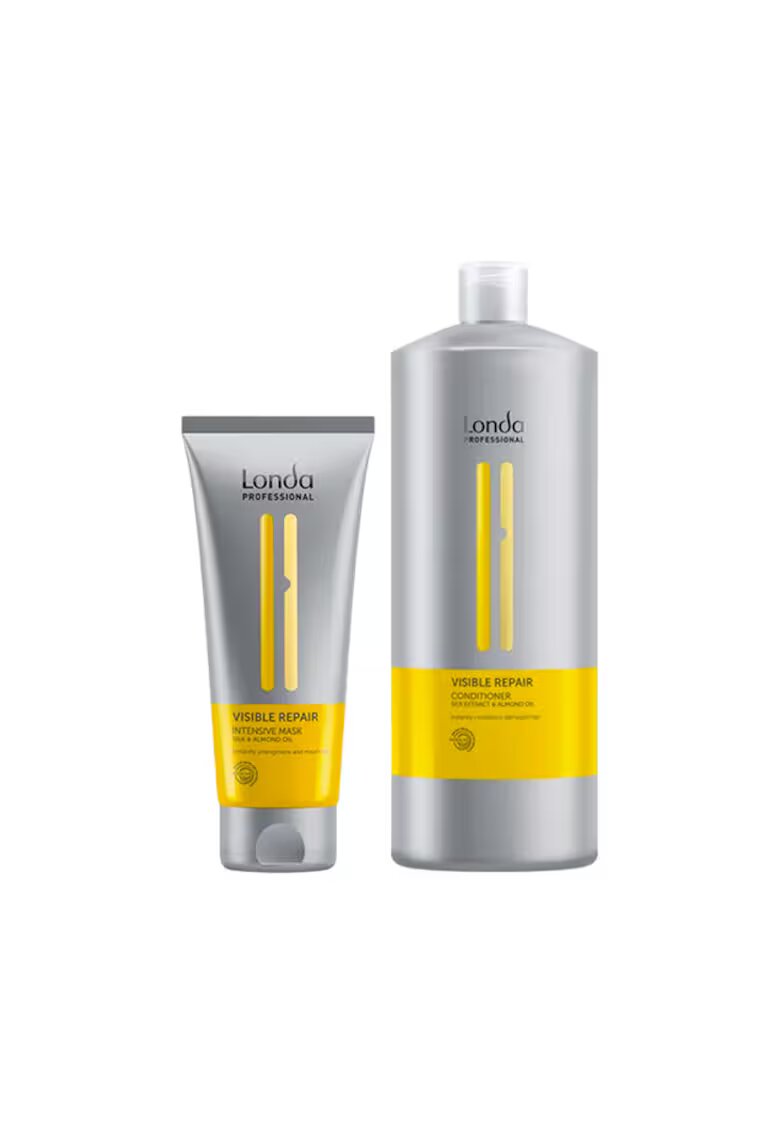 Londa Professional Set Visible Repair - Balsam 1000 ml + Masca intensiva 200 ml - pentru par normal - reparare intensa - hidratare