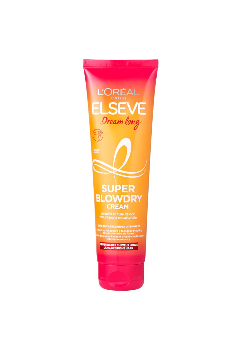 LOreal Paris Crema Fara Clatire Elseve Dream Long Super Blowdry - protectie termica pana la 230°C - 150 ml