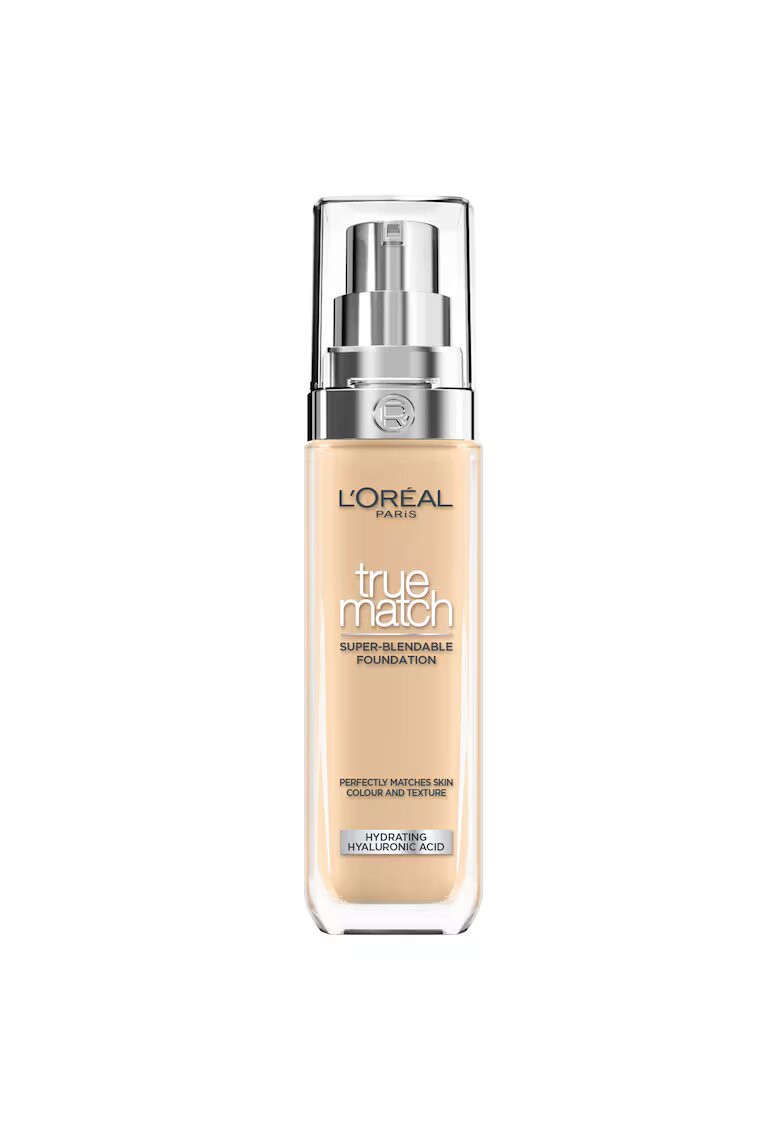 LOreal Paris Fond de ten infuzat cu acid hialuronic True Match 30 ml - 3.5N