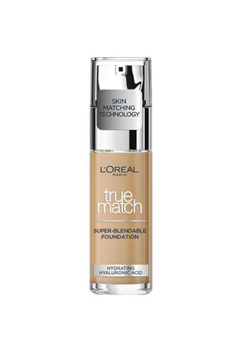 LOreal Paris Fond de ten True Match 6D/W Subton Cald - infuzat cu acid hialuronic - se adapteaza la nuanta tenului - 30 ml