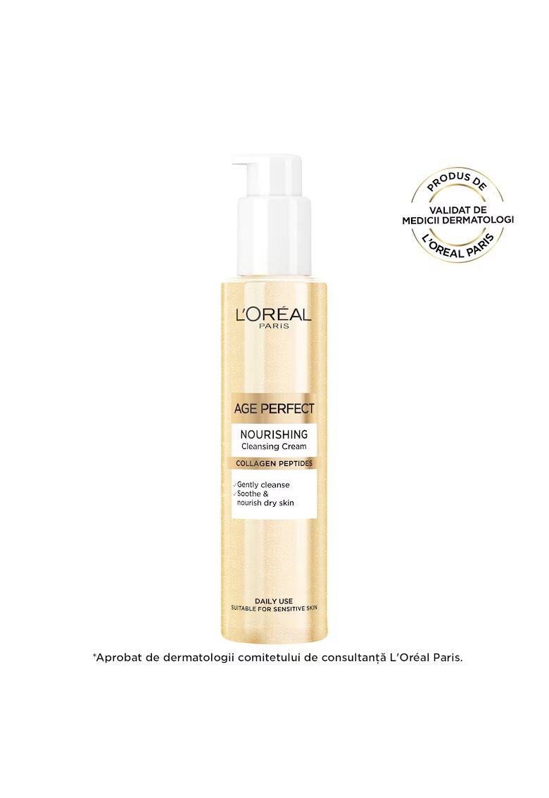 LOreal Paris Gel de curatare Age Perfect - contine Colagen - curata cu delicatete si hidrateaza tenul - 150 ml