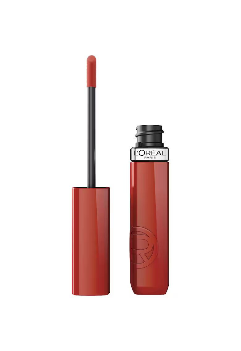 LOreal Paris Ruj lichid cu stralucire de lac - rezistent la transfer Infaillible Laque Resistance - 4.3 ml - Café Parisien