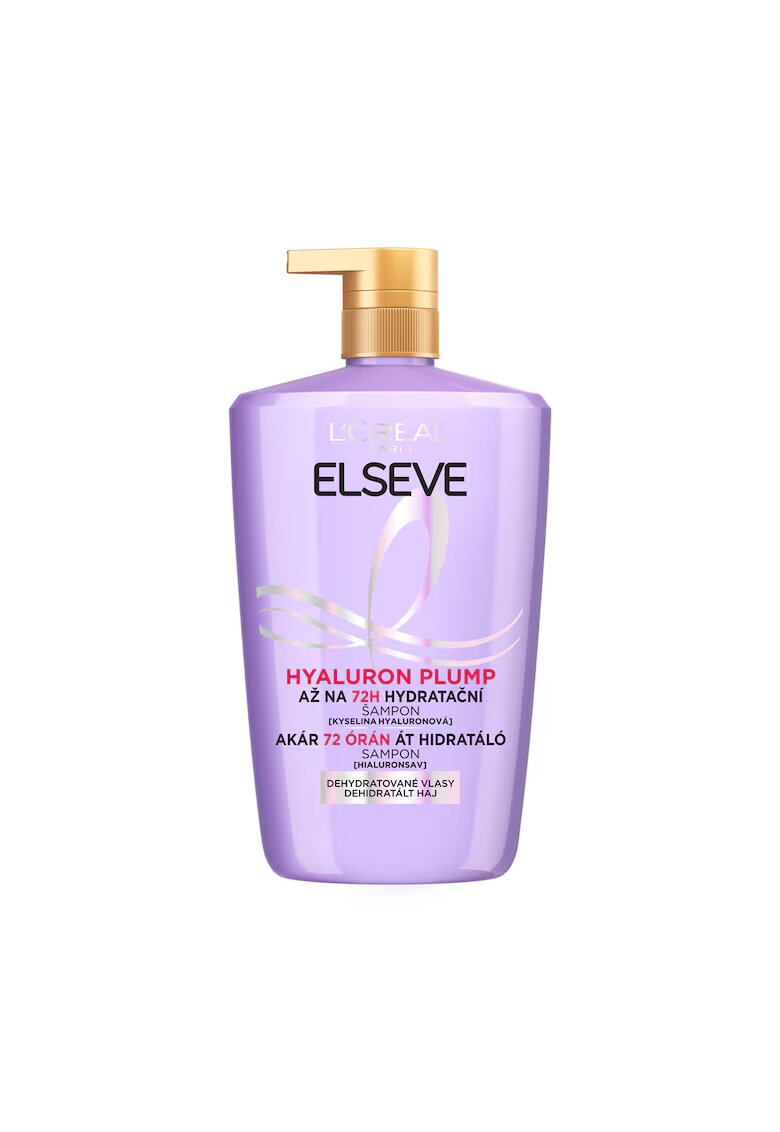 LOreal Paris Sampon hidratant Elseve Hyaluron pentru par deshidratatPlump - 1000 ml
