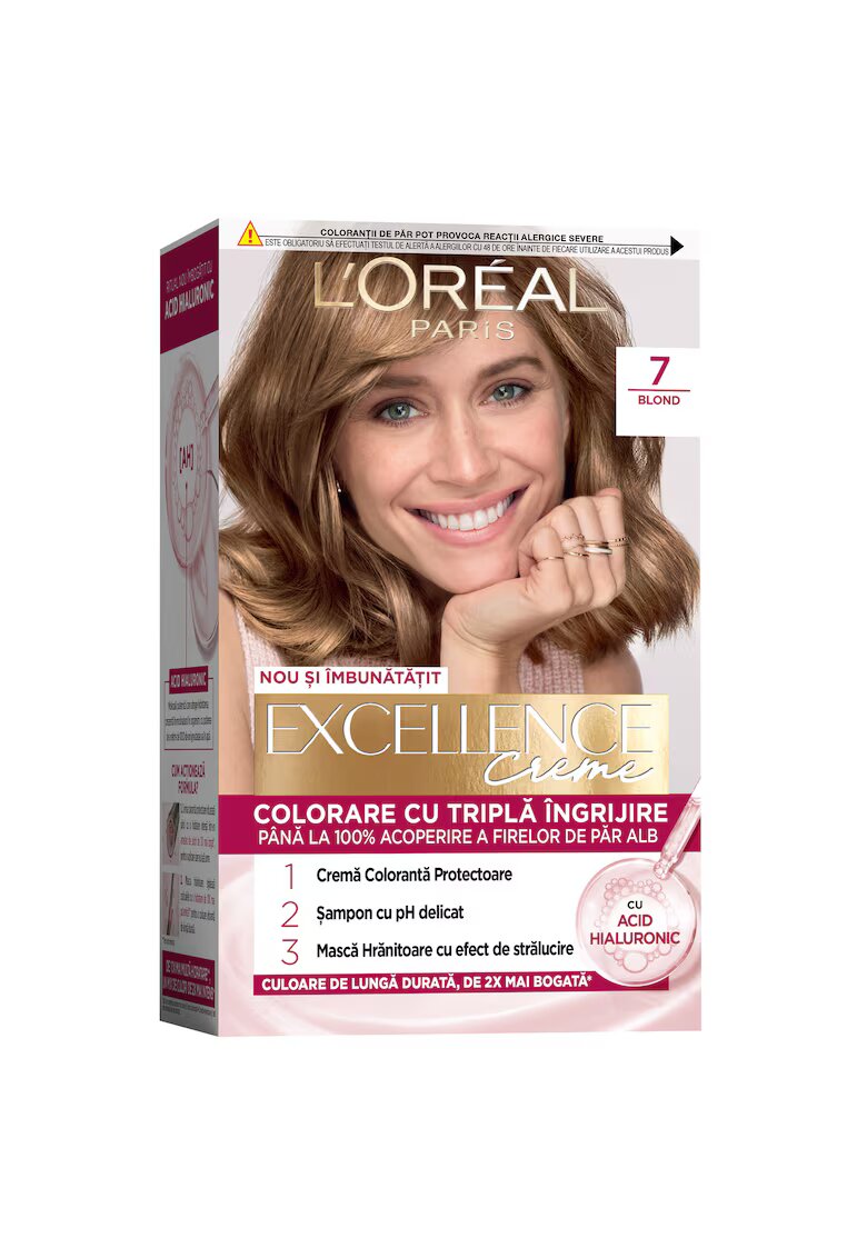 LOreal Paris Vopsea de par permanenta cu amoniac Excellence Creme - 07