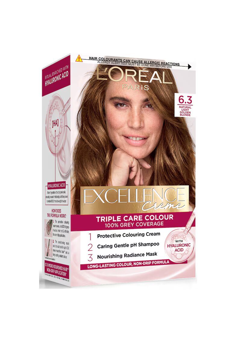 LOreal Paris Vopsea de par permanenta cu amoniac Excellence Creme - 6.30