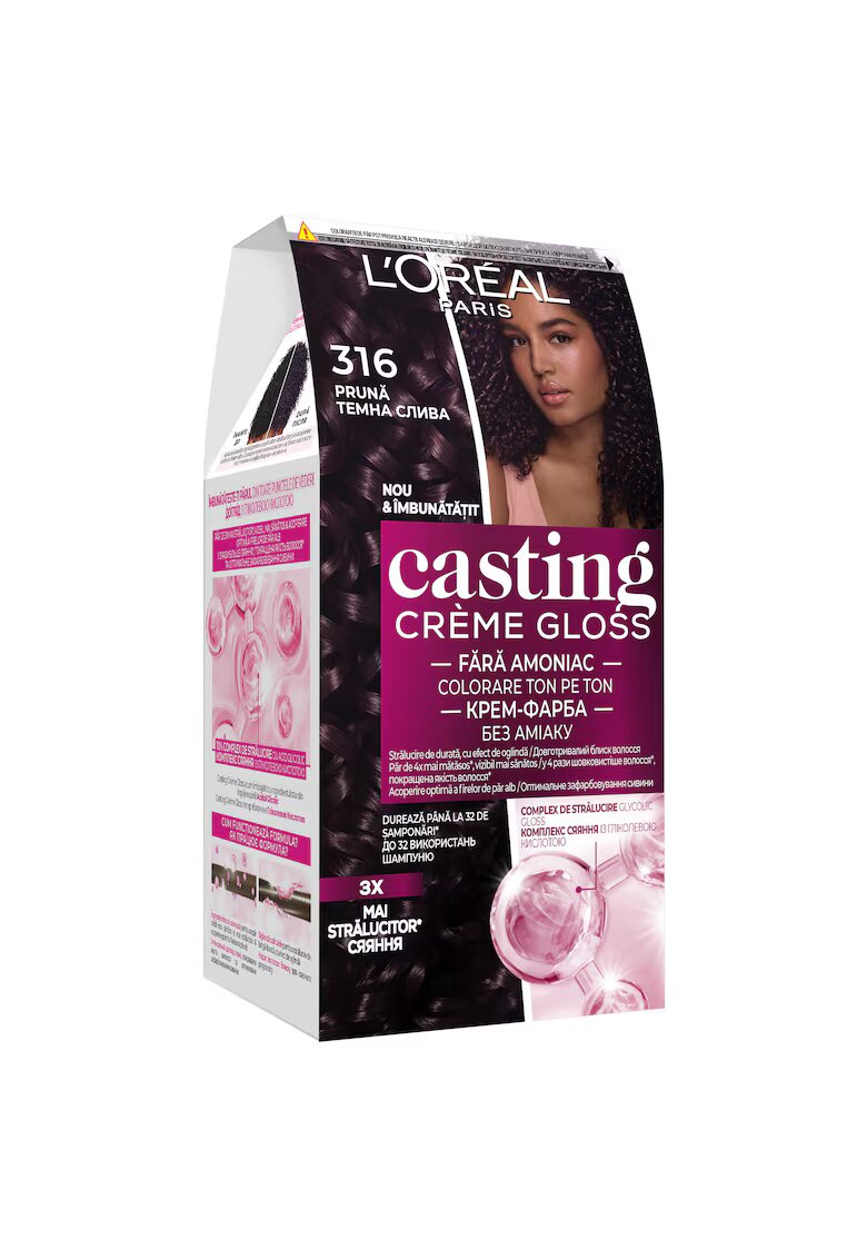 LOreal Paris Vopsea de par semi-permanenta fara amoniac - Casting Creme Gloss - 316