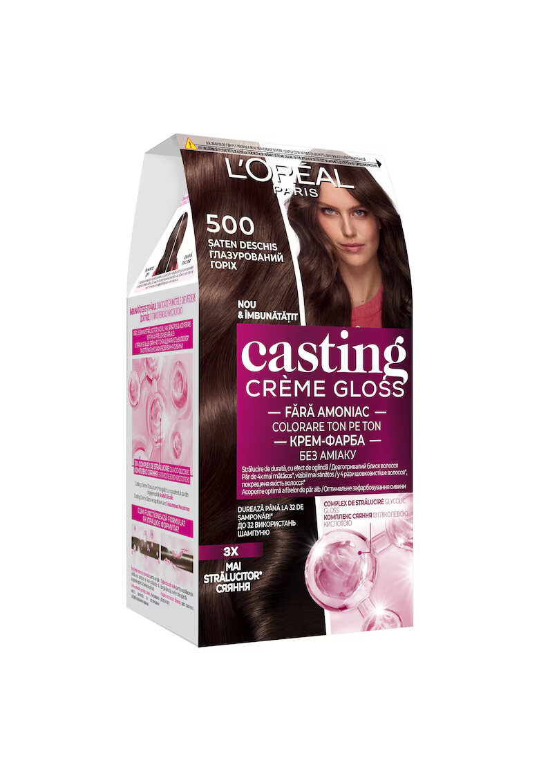 LOreal Paris Vopsea de par semi-permanenta fara amoniac - Casting Creme Gloss - 500