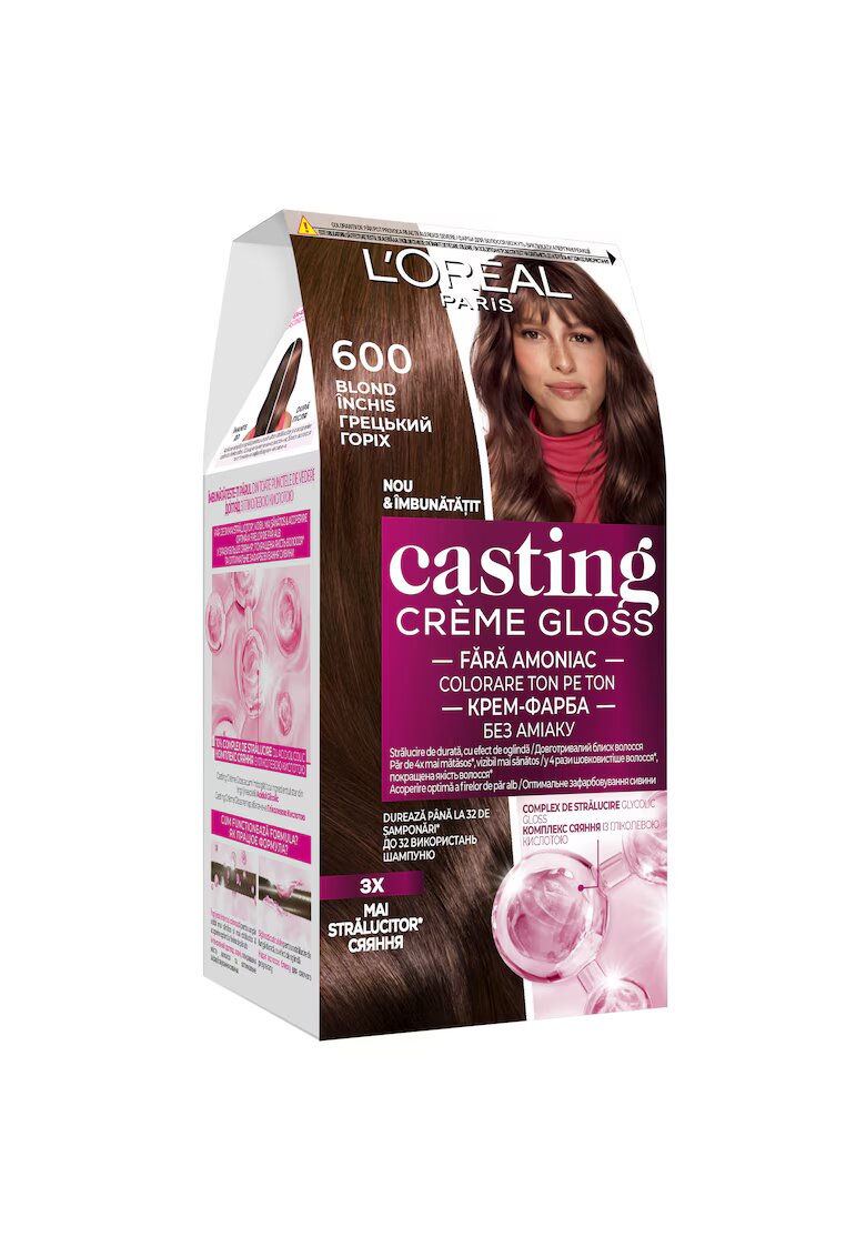 LOreal Paris Vopsea de par semi-permanenta fara amoniac - Casting Creme Gloss - 600