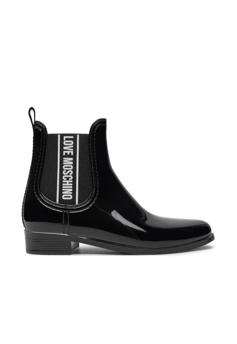 Love Moschino Botine dama - de cauciuc - negru
