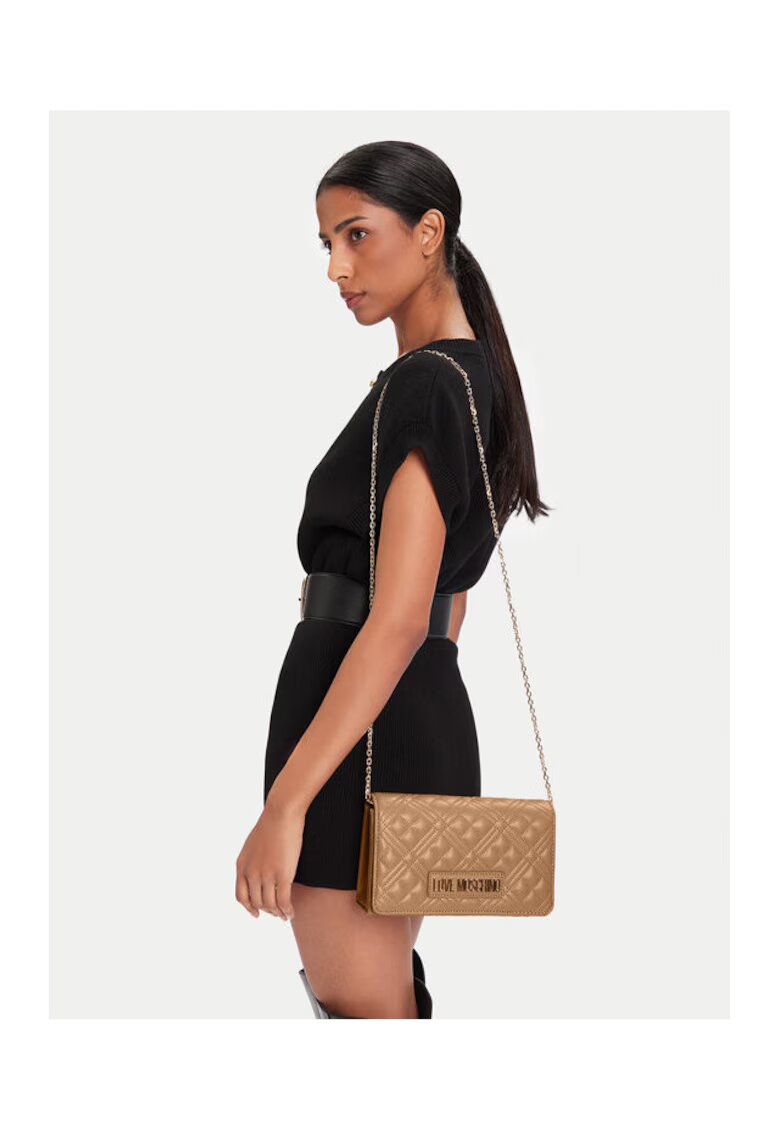 Love Moschino Geanta dama bej - din piele ecologica - model JC4079PP0NLA0104