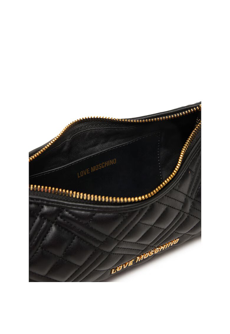 Love Moschino Geanta dama neagra cu detalii aurii - 30x25cm