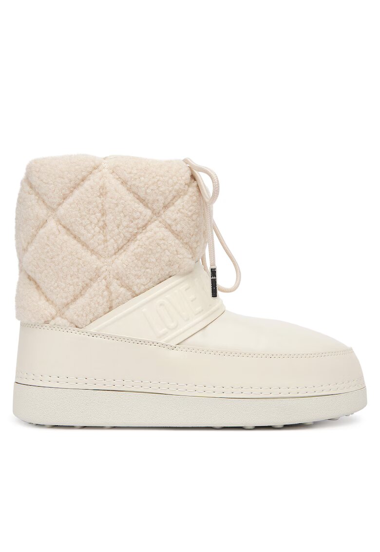 Love Moschino Ghete dama - de zapada - ecru - piele ecologica
