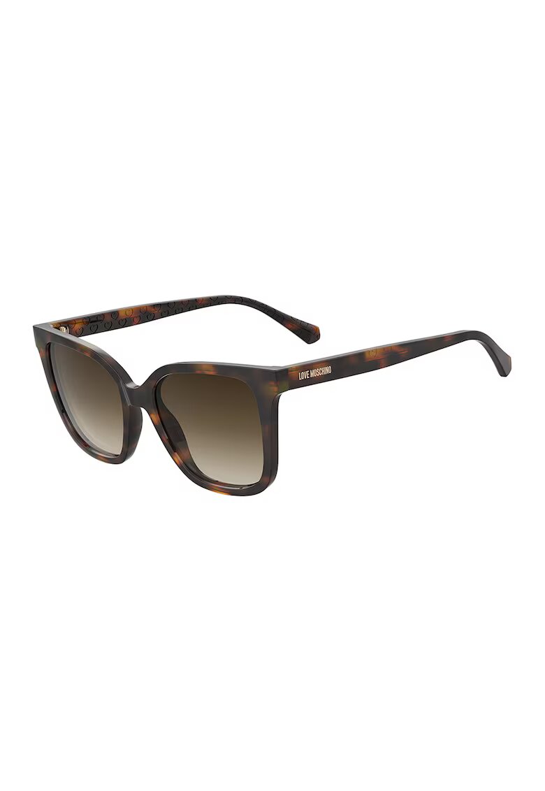 Love Moschino Ochelari de soare cu lentile in degrade - Maro inchis/Maro scortisoara