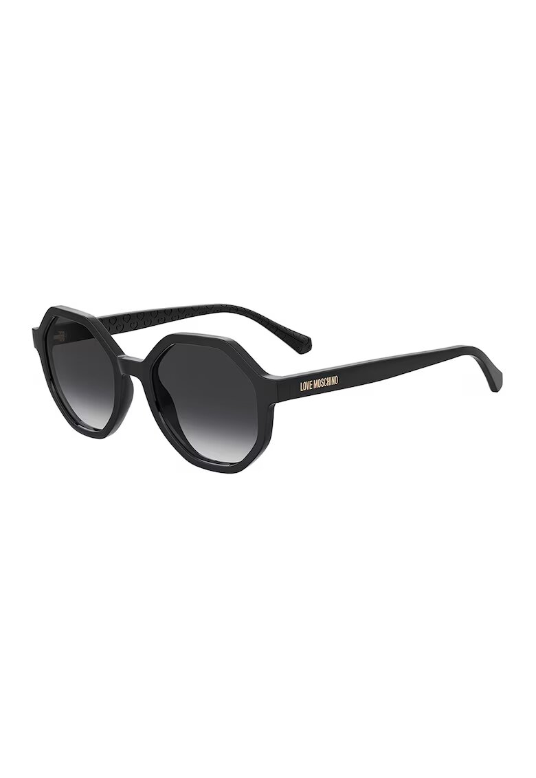Love Moschino Ochelari de soare hexagonali cu lentile in degrade