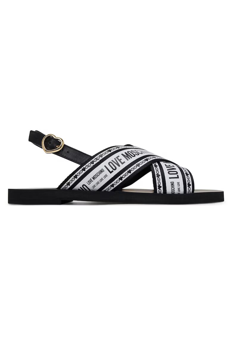Love Moschino Sandale dama - Nero - microfibra - negru