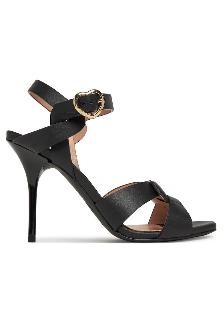 Love Moschino Sandale dama piele naturala - negru -