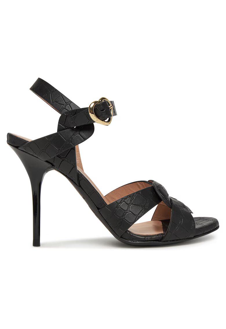 Love Moschino Sandale dama piele naturala - negru