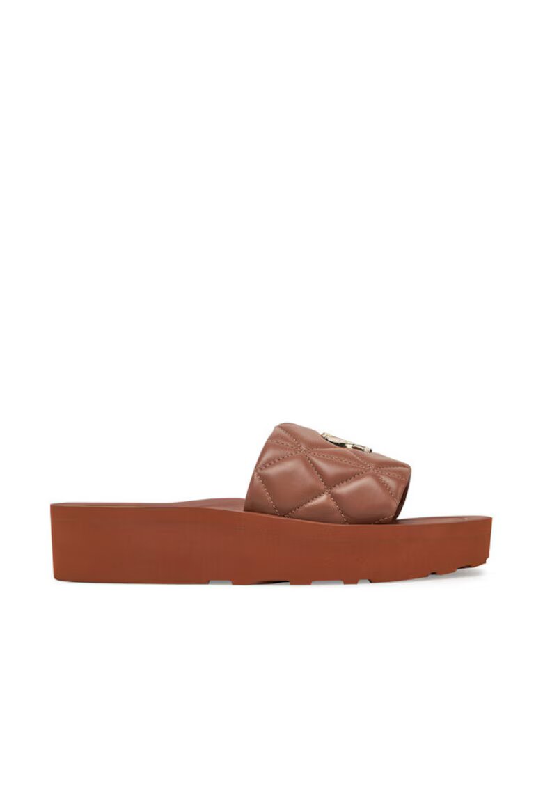 Love Moschino Slapi - Caramel - piele naturala - pentru femei