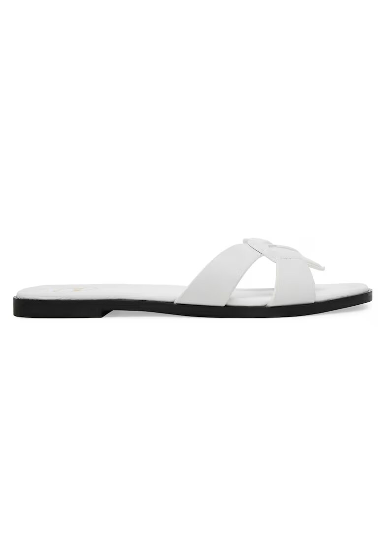 Love Moschino Slapi dama - Alb - piele naturala