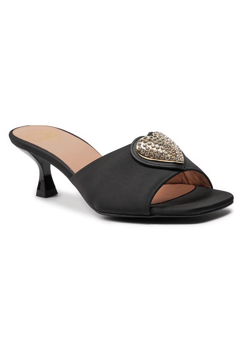 Love Moschino Slapi piele naturala - culoare negru