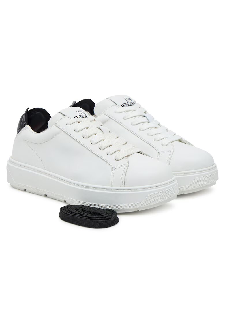Love Moschino Tenisi dama JA15174G1NIA310A35 - piele naturala - alb/negru
