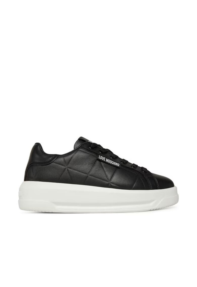 Love Moschino Tenisi dama JA15335G0NIEC00A - piele naturala - negru