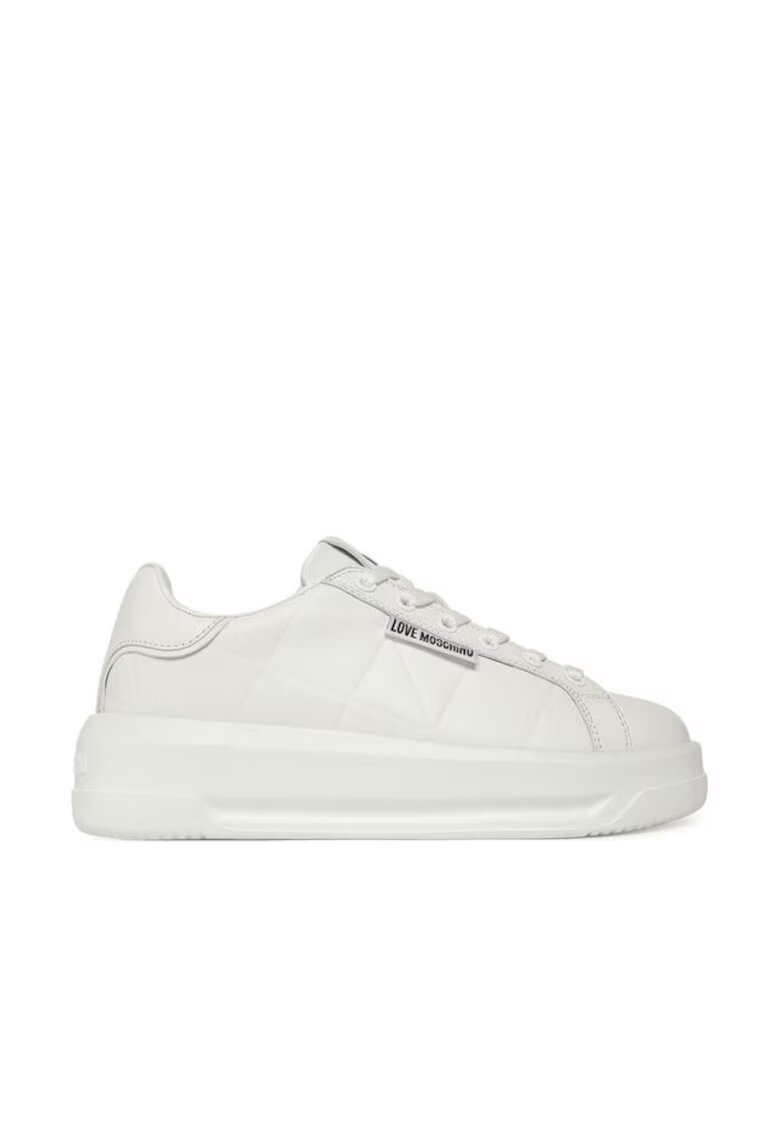 Love Moschino Tenisi dama JA15335G0NIEC10A - piele naturala - alb