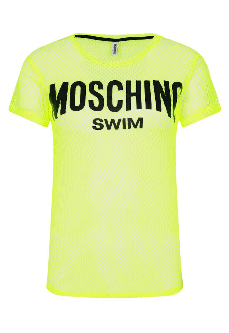 Love Moschino Tricou Din Plasa Cu Logo -