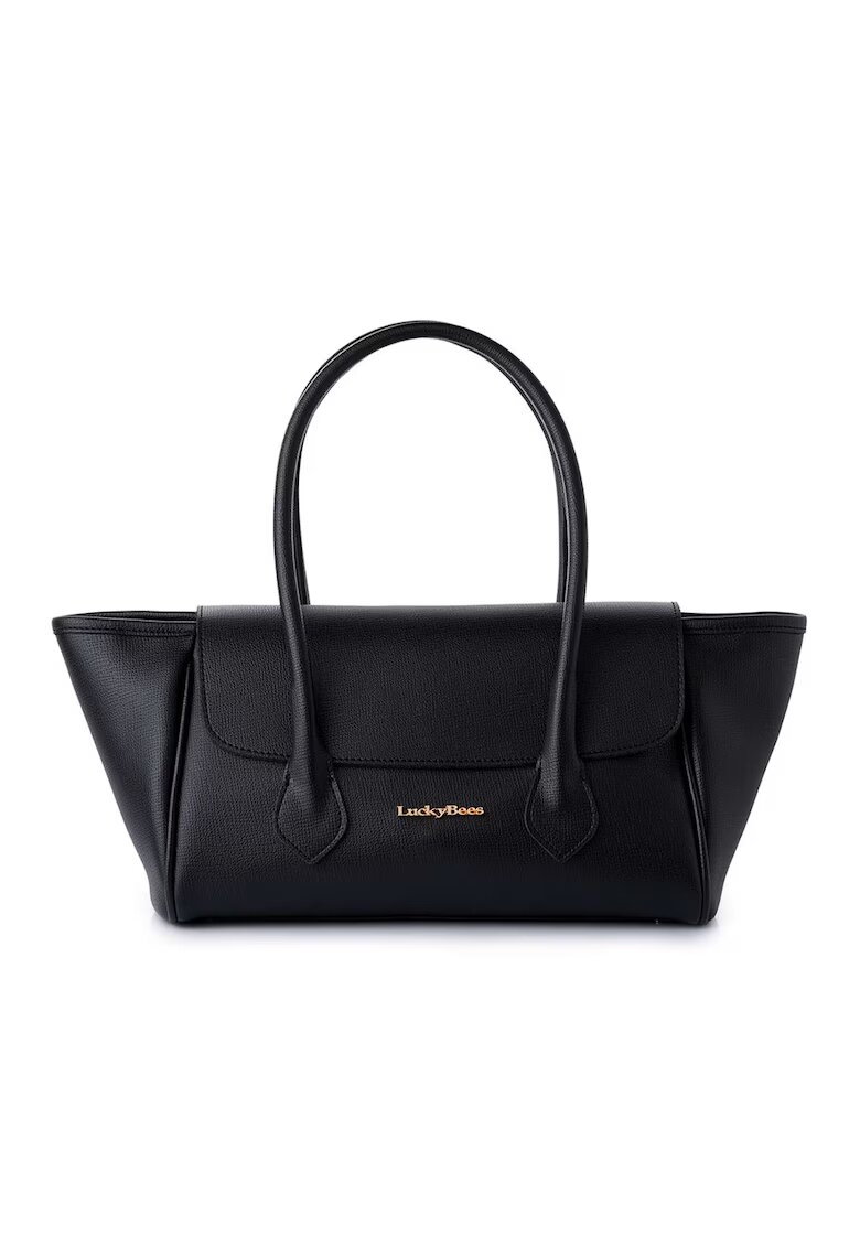 Lucky Bees Geanta shopper din piele ecologica - Negru - 16 x 45 x 16 cm