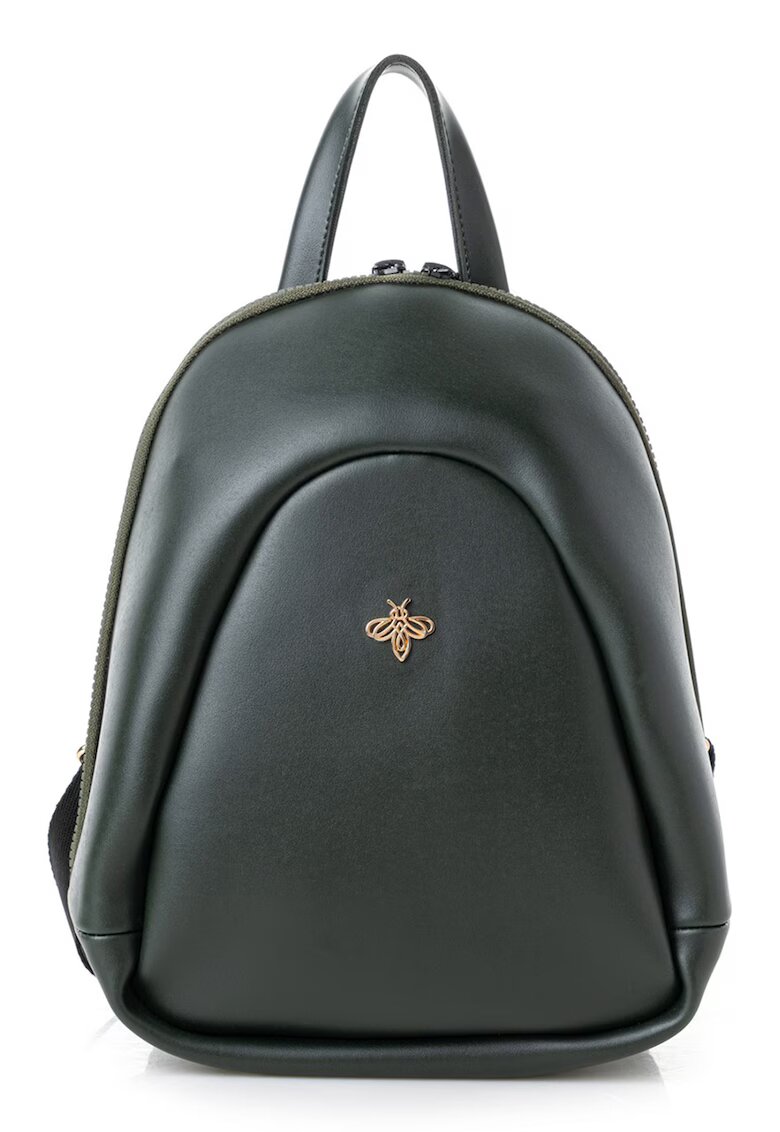 Lucky Bees Rucsac din piele ecologica - Verde padure