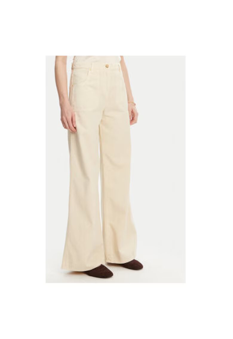 Luisa Spagnoli Pantaloni dama 541943 ALI - Bumbac - Bej - Bej