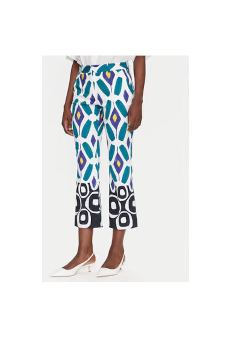 Luisa Spagnoli Pantaloni dama 542057 ASTERISCO - Bumbac - Multicolor - Multicolor
