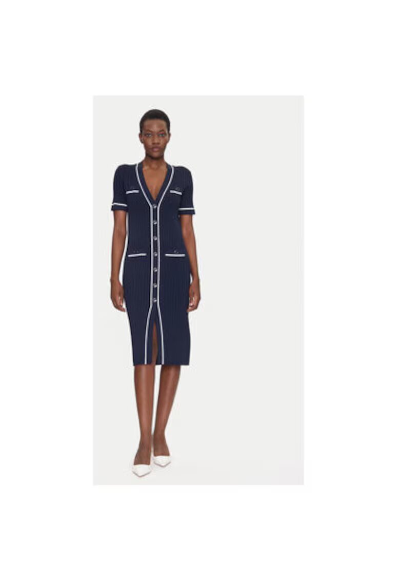 Luisa Spagnoli Rochie dama 100004 CANDELOTTO - Viscoza/Poliamida - Bleumarin - Bleumarin